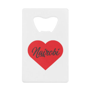 I Liebe Nairobi - Kenia Geldbeutel Flaschenöffner