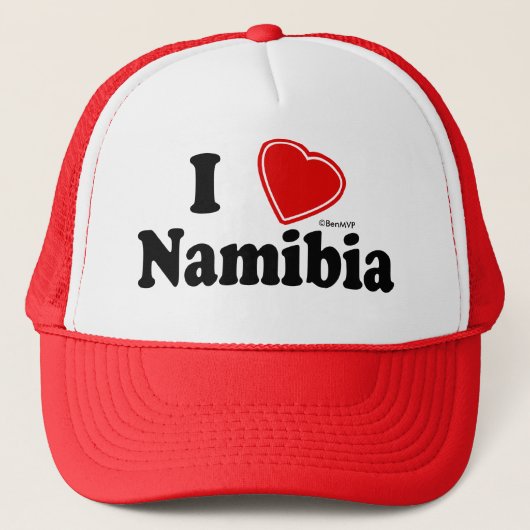 I Liebe Namibia Truckerkappe (Vorderseite)