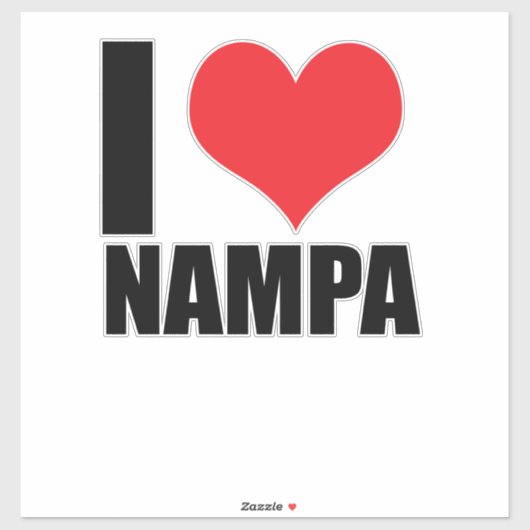 I Liebe Nampa Aufkleber (Blatt)