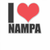 I Liebe Nampa Aufkleber (Vorderseite)