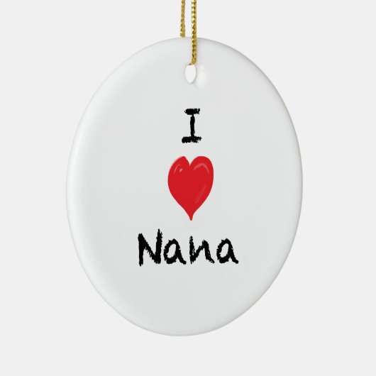 I Liebe Nana Custom 2 Sided Foto Ornament (Rechts)