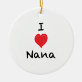 I Liebe Nana Custom 2 Sided Foto Ornament (Vorne)
