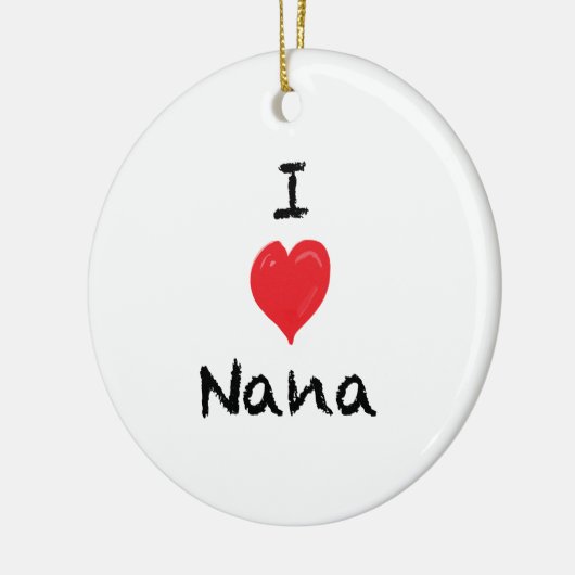 I Liebe Nana Custom 2 Sided Foto Ornament (Links)