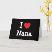 I Liebe Nana T - Shirt Karte (Gelbe Blume)