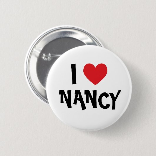 I Liebe Nancy) Button (Vorne & Hinten)