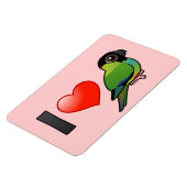 I Liebe Nanday Conures Magnet (Linke Seite)