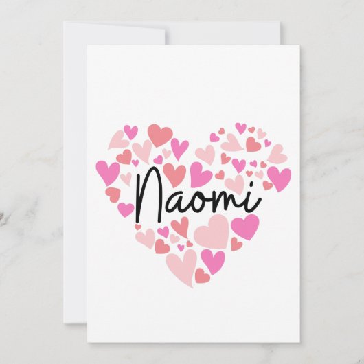 I Liebe Naomi Dankeskarte (Vorderseite)