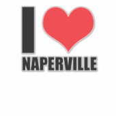 I Liebe Naperville Aufkleber (Vorderseite)