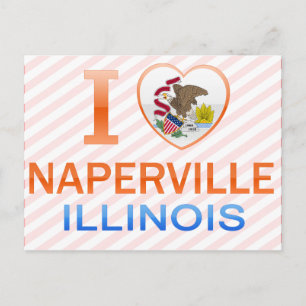 I Liebe Naperville, IL Postkarte