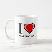 I Liebe Naperville Kaffeetasse (Links)