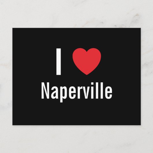 I Liebe Naperville Postkarte (Vorderseite)