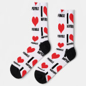I Liebe Naperville Socken (Linkes Detail)