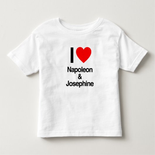 i Liebe Napoleon und Josephine Kleinkind T-shirt (Vorderseite)