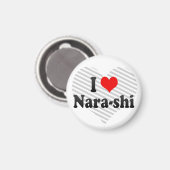 I Liebe Nara-shi, Japan Magnet (Vorderseite/Rückseite)
