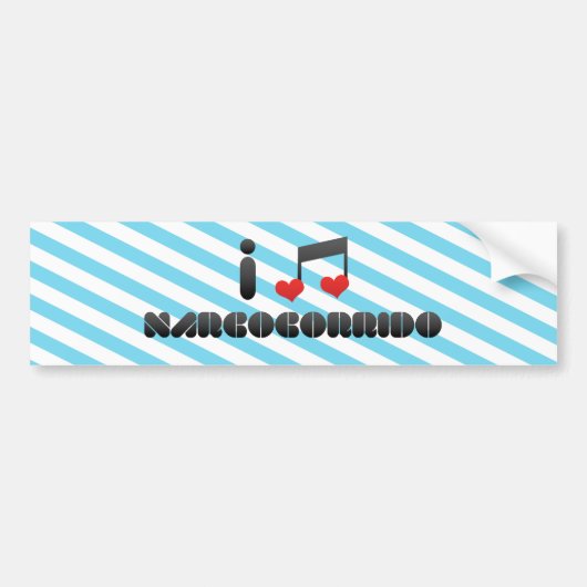 I Liebe Narcocorrido Autoaufkleber (Vorne)