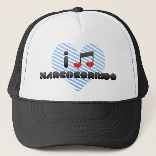 I Liebe Narcocorrido Truckerkappe (Vorderseite)