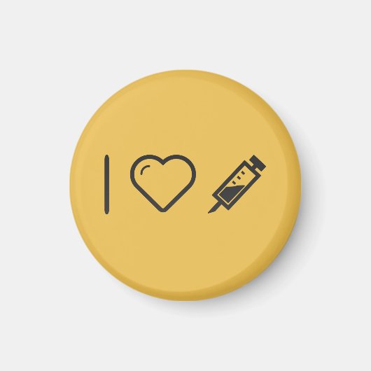 I Liebe Narkose Magnet (Vorne)