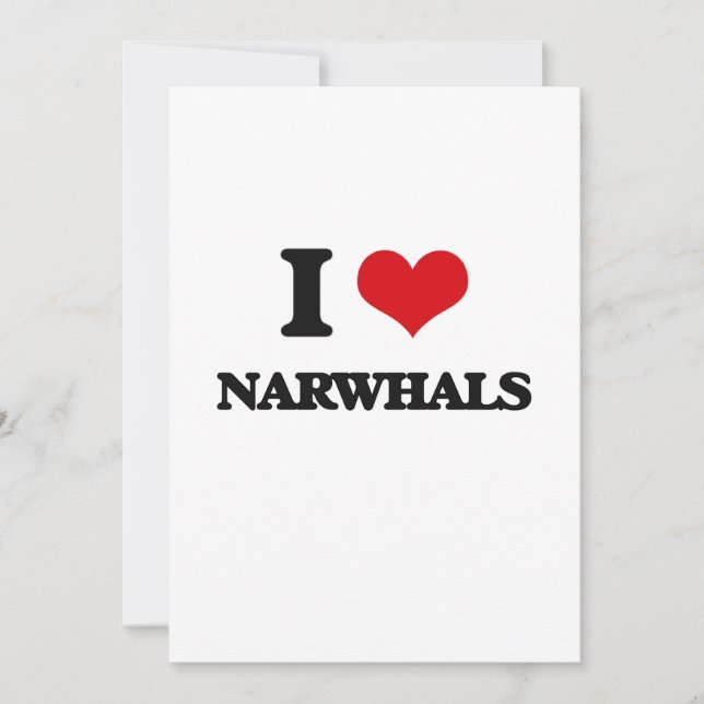I Liebe Narwhals (Vorderseite)