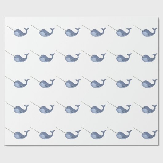 I Liebe Narwhals Geschenkpapier (Flach)