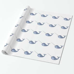 I Liebe Narwhals Geschenkpapier