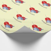 I Liebe Narwhals Geschenkpapier (Ecke)