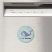 I Liebe Narwhals Magnet (In Situ (Geschirrspüler))