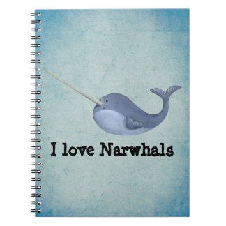 I Liebe Narwhals Notizblock
