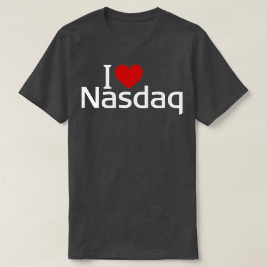 I Liebe Nasdaq T-Shirt (Design vorne)