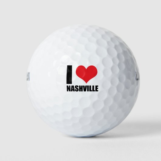 I Liebe Nashville Golfball (Vorderseite)