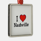 I Liebe Nashville Ornament Aus Metall (Rechts)