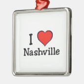 I Liebe Nashville Ornament Aus Metall (Links)