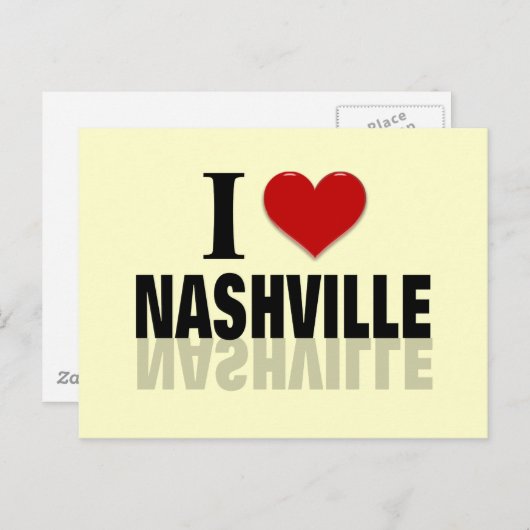 I Liebe Nashville Postkarte (Vorne/Hinten)