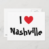 I Liebe Nashville Postkarte (Vorne/Hinten)