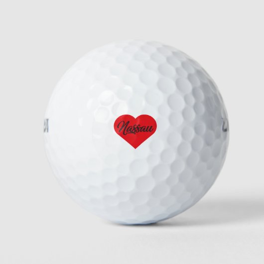 I Liebe Nassau - Bahamas Golfball (Vorderseite)