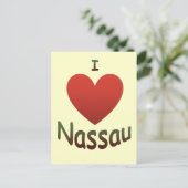 I Liebe Nassau Postkarte (Stehend Vorderseite)