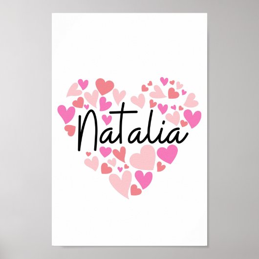 I Liebe Natalia Poster (Vorne)