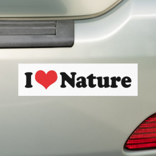 I Liebe Natur Autoaufkleber