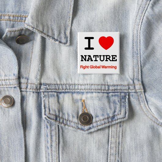 I Liebe Natur Button (Beispiel)