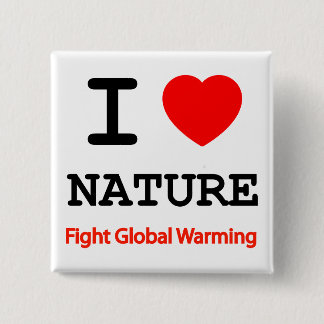 I Liebe Natur Button
