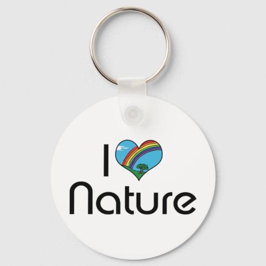 I Liebe Natur Schlüsselanhänger (Vorderseite)