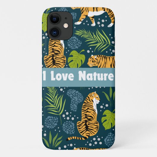 I Liebe Natur Typografie und Grafik Case-Mate iPhone Hülle (Rückseite)