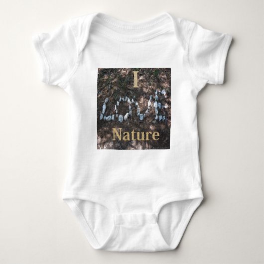 I Liebe Naturbekleidung und Geschenke Baby Strampler (Vorderseite)