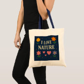 "I Liebe Nature" Blumenkäppchen Öko — Tragetasche (Vorderseite (Produkt))