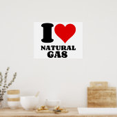 I LIEBE NATURGAS POSTER (Küche)