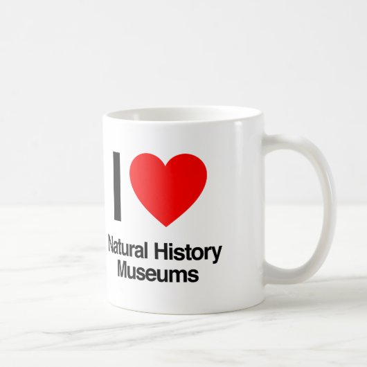 i Liebe Naturgeschichtmuseen Kaffeetasse (Rechts)