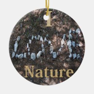 I Liebe Naturschutzgebiet Keramikornament