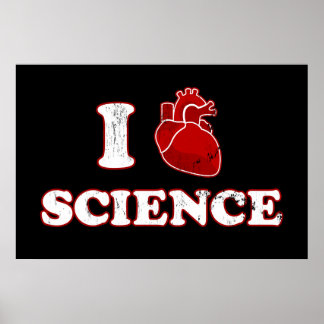 i Liebe, Naturwissenschaften / Herzwissenschaften Poster