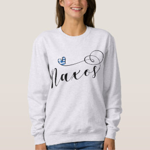 I Liebe Naxos, griechische Flagge Sweatshirt