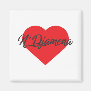 I Liebe N'Djamena - Tschad Magnet