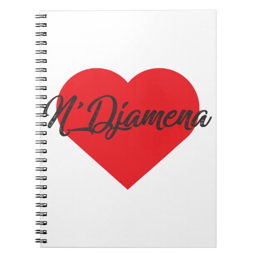 I Liebe N'Djamena - Tschad Notizblock (Vorderseite)